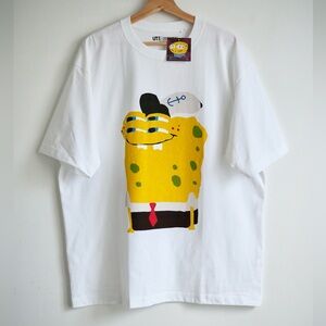 Spongebob squarepants cactus plant flea market patrick oversized Uniqlo T shirt